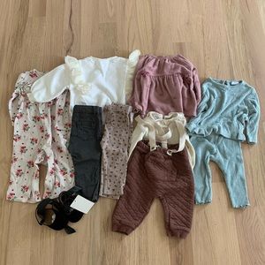 6-12 Month Lot of Baby Girl Fall Clothes
